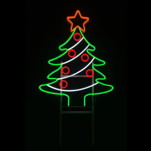 26.2inch Christmas Neon Lights Stake-Christmas Tree