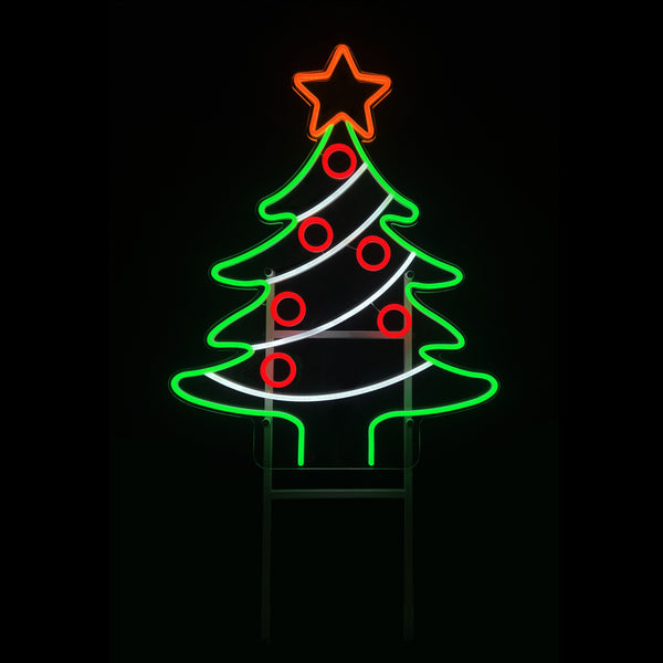 26.2inch Christmas Neon Lights Stake-Christmas Tree