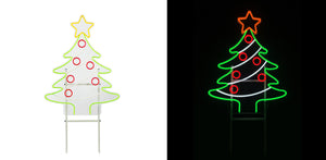 26.2inch Christmas Neon Lights Stake-Christmas Tree