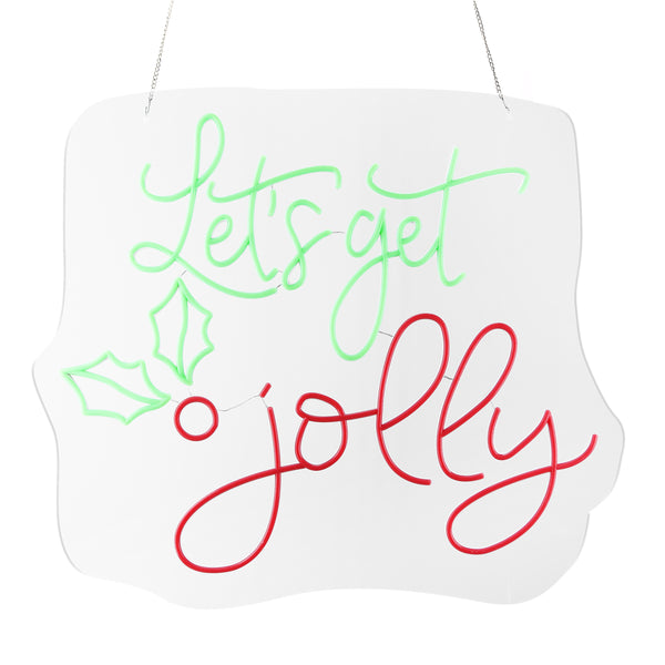 26.7inch Christmas Neon Lights - Let's Get Jolly