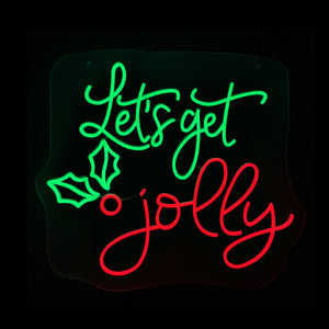 26.7inch Christmas Neon Lights - Let's Get Jolly