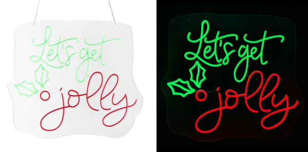 26.7inch Christmas Neon Lights - Let's Get Jolly