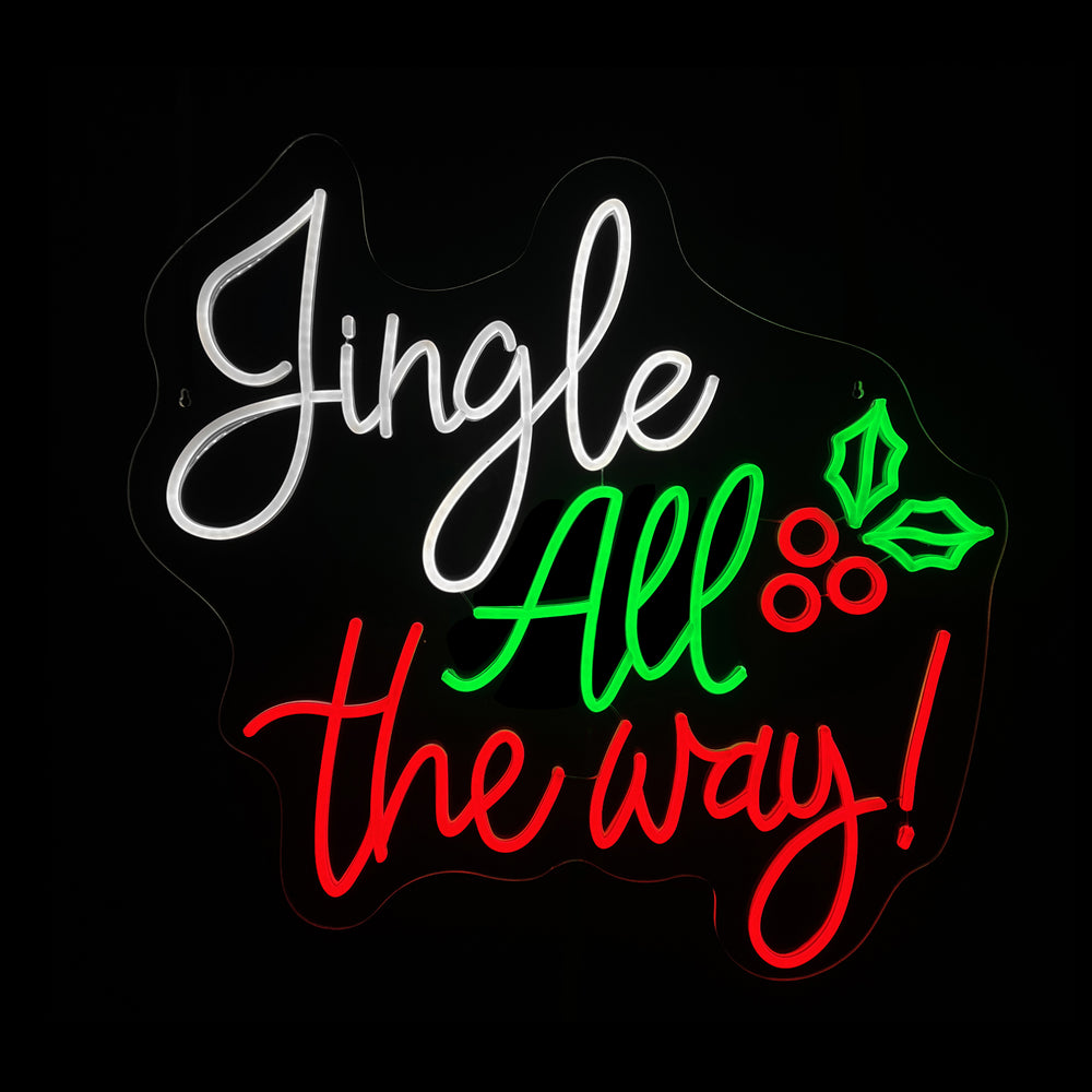 24inch Christmas Neon Lights - Jingle All the Way