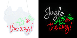 24inch Christmas Neon Lights - Jingle All the Way