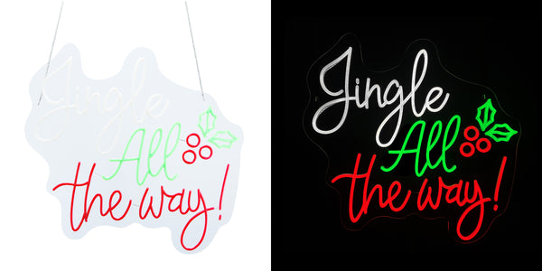 24inch Christmas Neon Lights - Jingle All the Way