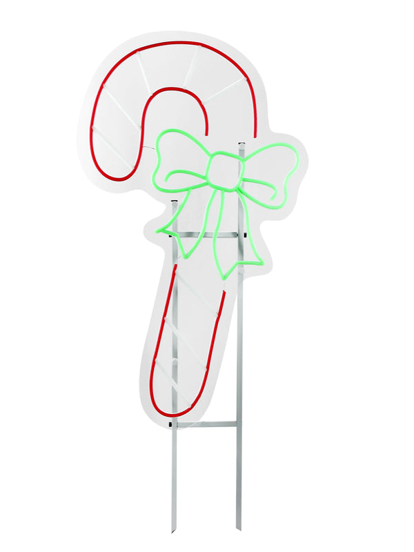 30.9inch Christmas Neon Lights Stake - Candy Cane