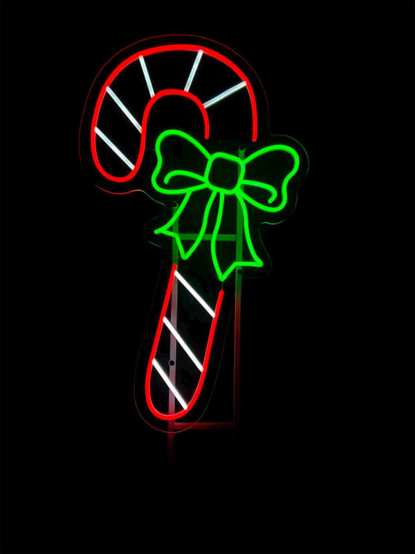 30.9inch Christmas Neon Lights Stake - Candy Cane