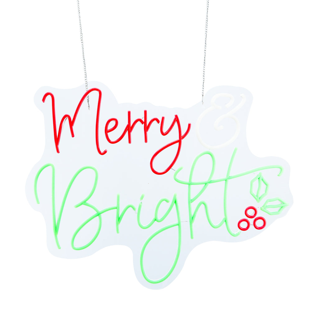 24inch Christmas Neon Lights -Merry Bright
