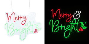 24inch Christmas Neon Lights -Merry Bright