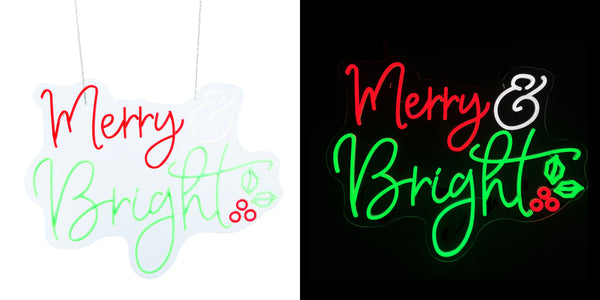 24inch Christmas Neon Lights -Merry Bright