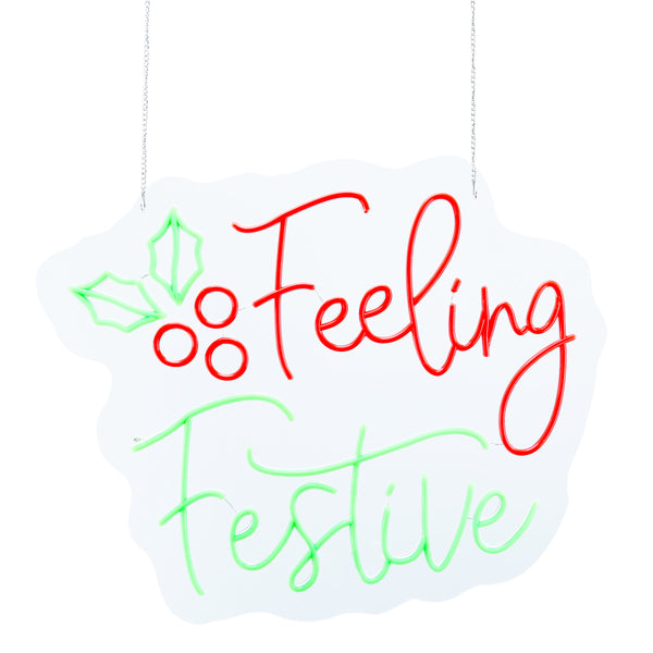 23.1inch Christmas Neon Lights -Feeling Festive