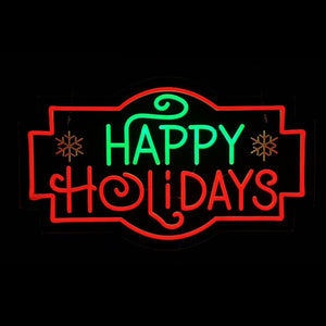 24inch Christmas Neon Lights -HAPPY HOLIDAY