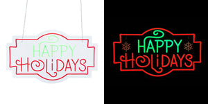 24inch Christmas Neon Lights -HAPPY HOLIDAY