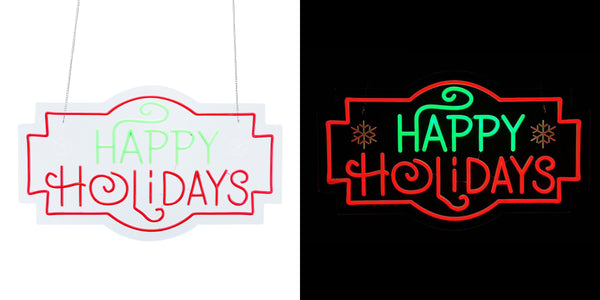 24inch Christmas Neon Lights -HAPPY HOLIDAY