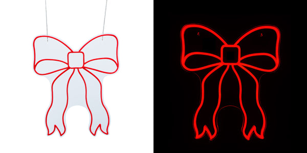 19.3inch Christmas Neon Lights - Bow