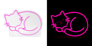 12.8inch Animal Neon Lights -Sleeping Cat