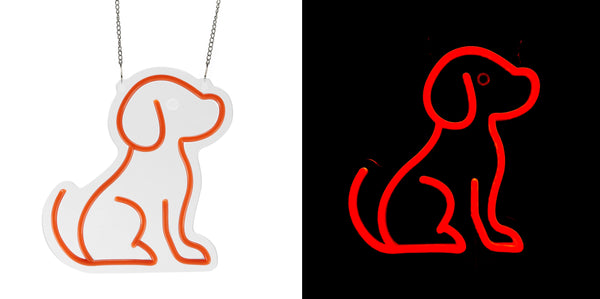 9.3inch Animal Neon Lights - Standing Dog