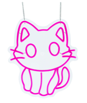 10.6inch Animal Neon Lights - Pink Cat