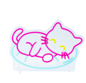 14inch Animal Neon Lights - Sleeping Cat