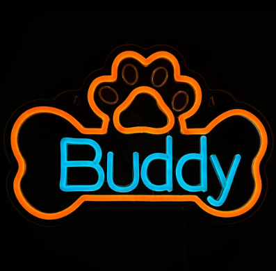 14inch Animal Neon Lights - Buddy