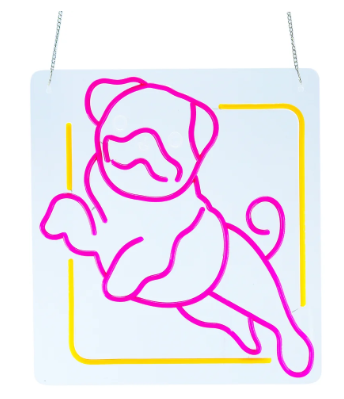 16.1inch Animal Neon Lights -  Pug