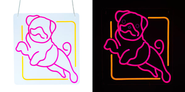 16.1inch Animal Neon Lights -  Pug