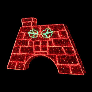 4.5ft Tinsel Photo Frame Roof ， 10% White Twinkle