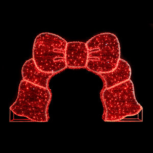 4.5ft Tinsel Photo Frame Bow Roof ， 10% White Twinkle