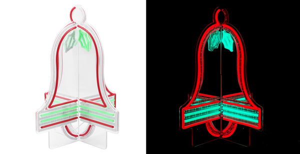 17inch Christmas 3D Neon Lights Deco - Gingle Bell