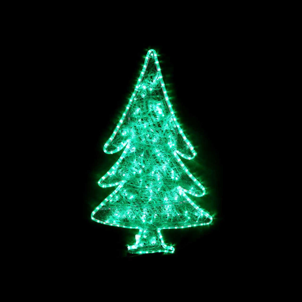 2D Christmas Mesh Arch Accessories - Tree， 10% White Twinkle