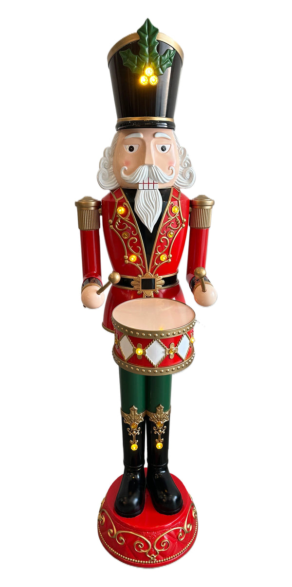 71.26“H Animated Nutcracker with LED and Music
