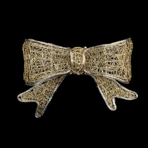30” Gold Bow with 10% Twinkle LED