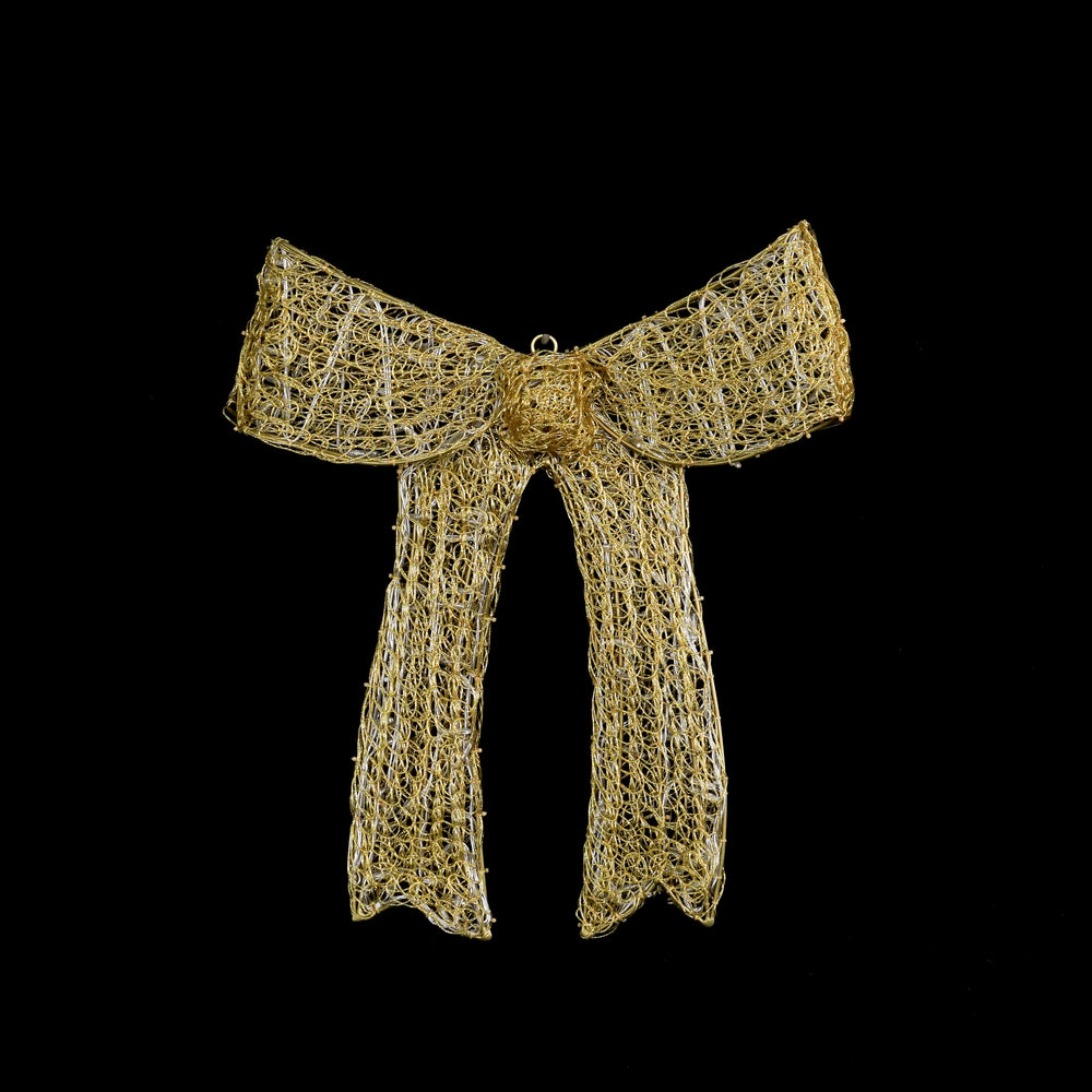 31” Gold Bow with 10% Twinkle LED