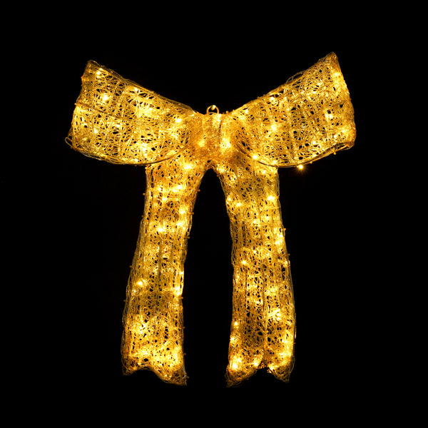 31” Gold Bow with 10% Twinkle LED
