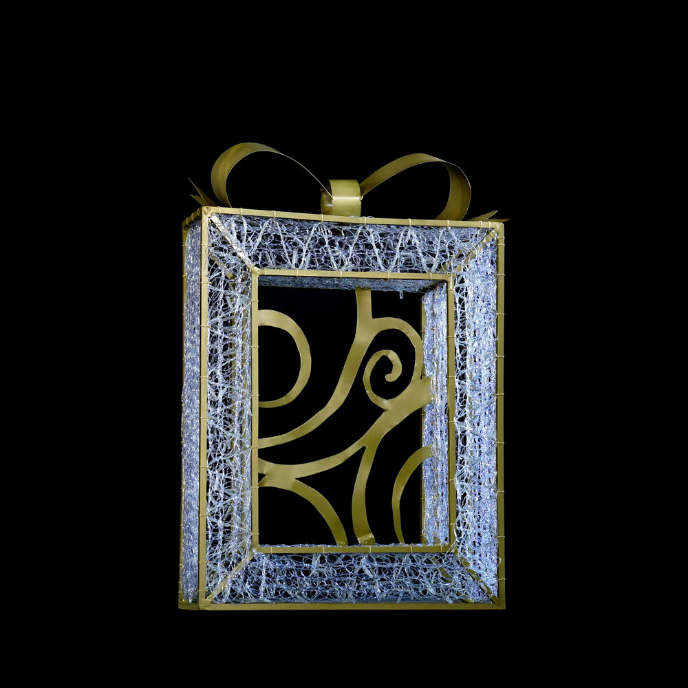 40“H Holiday Present  with 10% Twinkle LED