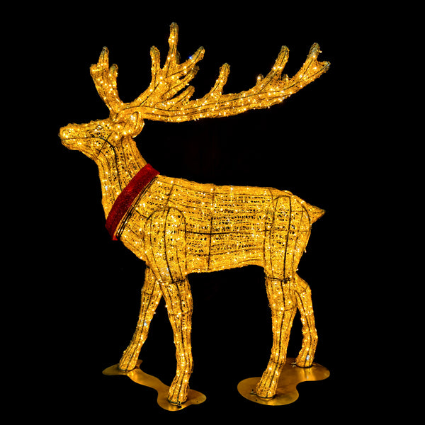 6.5ft Motif Elk with 10% Twinkle LED