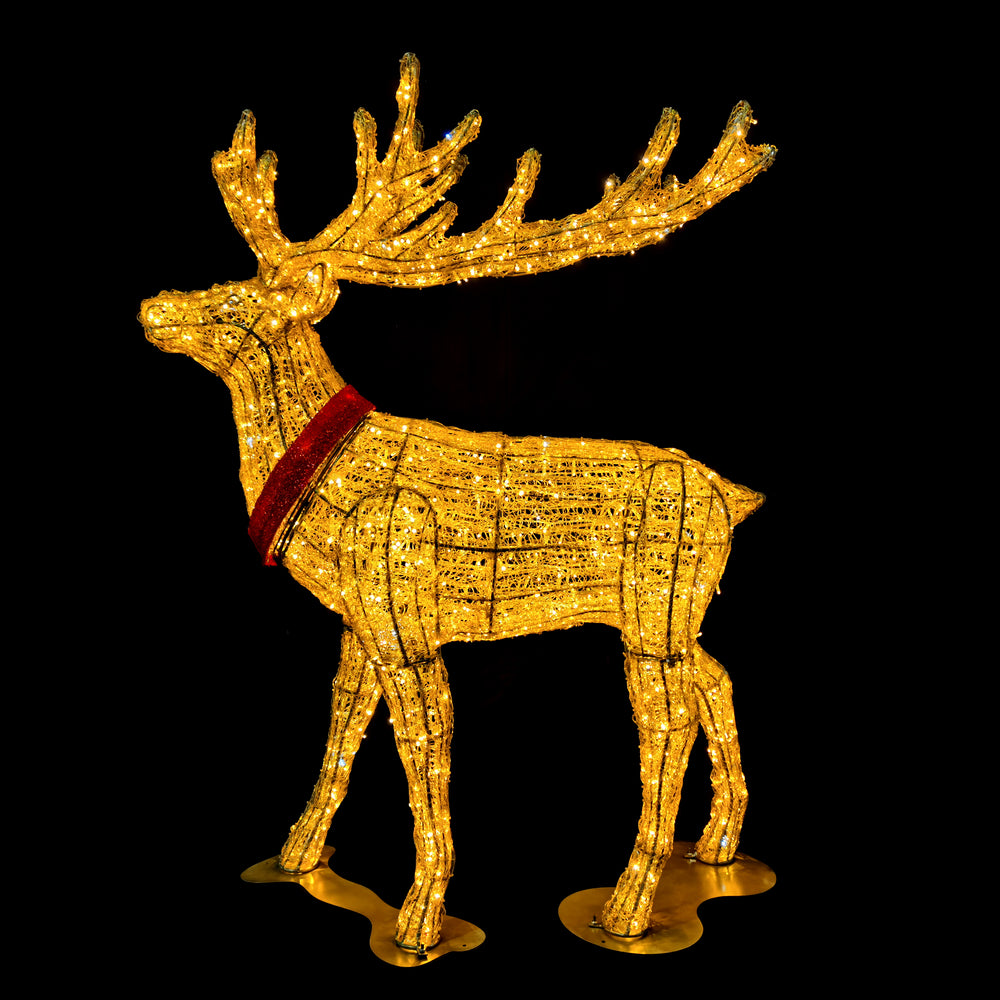 8ft Motif Elk  10% with 10% Twinkle LED