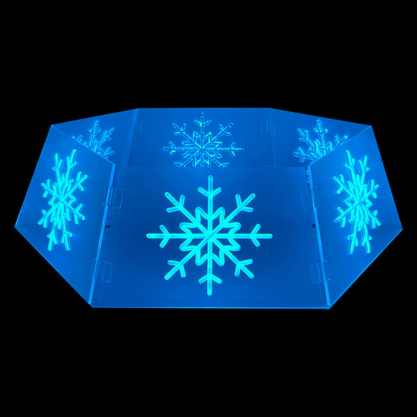 Dia29”  Neon Lights Tree Skirt  - Snowflake