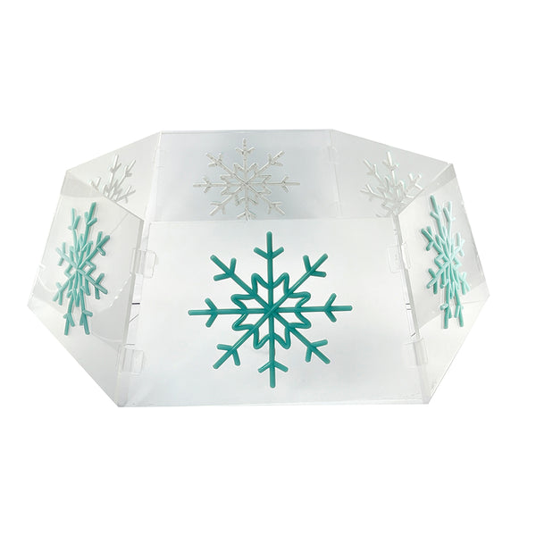 Dia29”  Neon Lights Tree Skirt  - Snowflake
