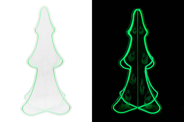 33nch Christmas 3D Neon Lights Deco - Christmas Tree